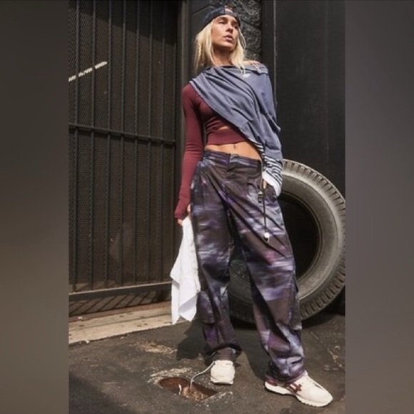 Free People Pants - NWOT Free People Movement Printed Mesmerize Me Pants